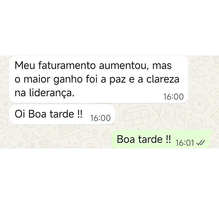 Depoimento 1 pelo WhatsApp