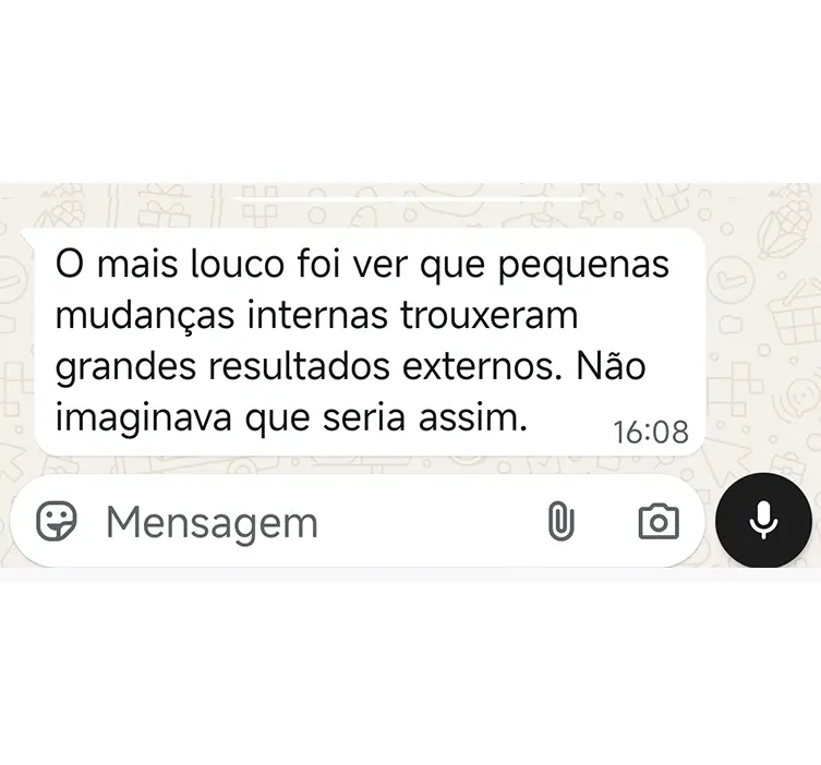 Depoimento 3 pelo WhatsApp