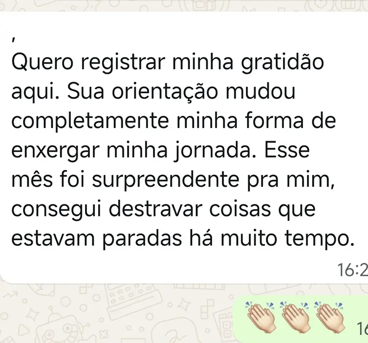 Depoimento 8 pelo WhatsApp